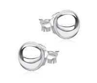 Ball Shaped Silver Ear Stud STS-5300